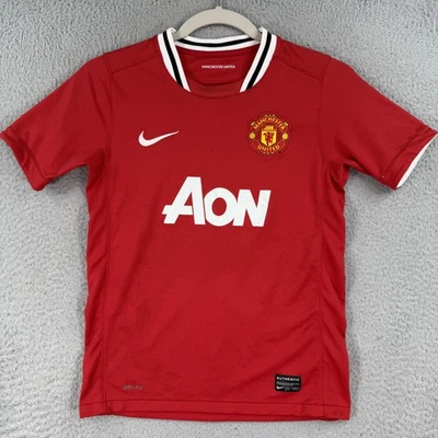 Camiseta Manchester United Juvenil Mediana Roja Fútbol Fútbol Nike Dri Fit Camisa Foto 1 de 4