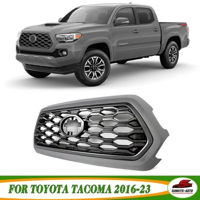 For Toyota Tacoma 2016-23 TRD Front Bumper Upper Grille Assembly Cement Grey Foto 1 de 4