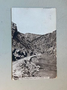 Loveland Colorado River RPPC Posted 1916 CO Trout Fishing - Picture 1 of 2