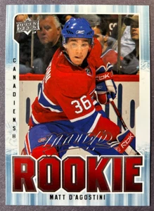 2008-09 Upper Deck MVP Rookie #320 Matt D'Agostini Montreal Canadiens - Picture 1 of 1