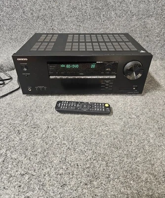 Onkyo TX-SR393 5.2-Channel A/V Receiver bundled with remote - Image 1 of 4