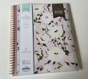 2025 Blue Sky Day Designer Roses Blush 8.5" x 11" Weekly & Monthly Planner. New. - Picture 1 of 18
