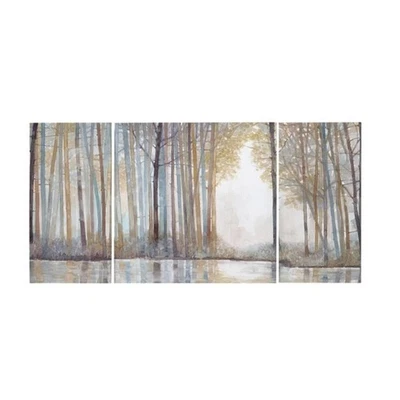 Wall Art Living Room Décor - Triptych Scenery Watercolor Canvas, Home Accent ... - Image 1 of 3