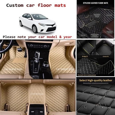 Custom car floor mats for Toyota all models Waterproof all weather Auto liners Foto 1 de 4