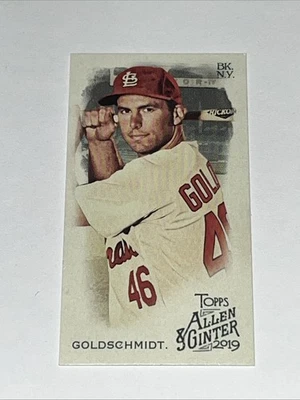 2019 Topps Allen & Ginter Mini 62 PAUL GOLDSCHMIDT Cardinals - Image 1 of 2