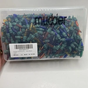 Mudder Over 100 Pcs Colored Mini Replacement Light Bulbs Christmas Tree Lights - Picture 1 of 6