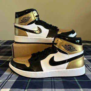 Größe 12,5 - Air Jordan 1 Golf High Gold Toe (DQ0660-002) - Bild 1 von 5