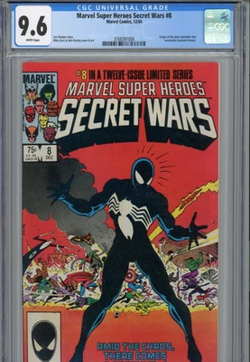 Marvel Super Heroes Secret Wars #8 1984 Marvel CGC 9.6 Venom Symbiote traje negro Foto 1 de 3