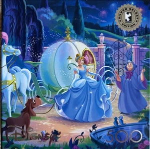 *DISNEY Cinderella’s Carriage ^COMPLETE^ Jigsaw Puzzle 500 Pieces Poster CEACO - Picture 1 of 9