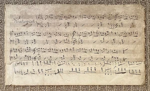 ORIGINAL! PIANO MANUSCRIPT 8 PAGE SHEET MUSIC (KRAKOWIAK POLISH FOLK DANCE) 1840 - Picture 1 of 9