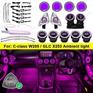 C CLASS W205/GLC X253 Ambient Lights for Mercedes Benz 3 to 64 Colour Upgrade - Picture 1 of 19