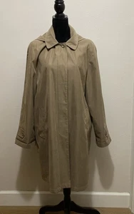 London Fog Lightweave Regenmantel Damen taupe Größe L - Bild 1 von 7