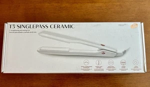 T3 SinglePass Professional 1" Ceramic Flat Iron Straightner Styler Manuf. Refur - Picture 1 of 13