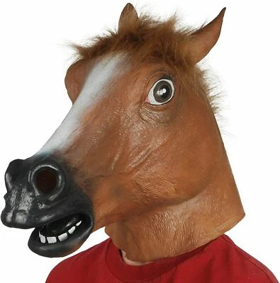 Vestido de fantasía Halloween Máscara Cabeza de Caballo Látex Animal Juegos con disfraces Fiesta Disfraz Foto 1 de 4