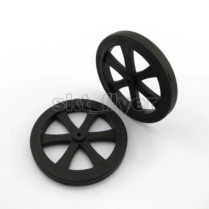 4pcs 44*2mm RC Car Tire Toy Wheels Model Robotic DIY Trucks Kit Hobby Part - Image 1 of 4