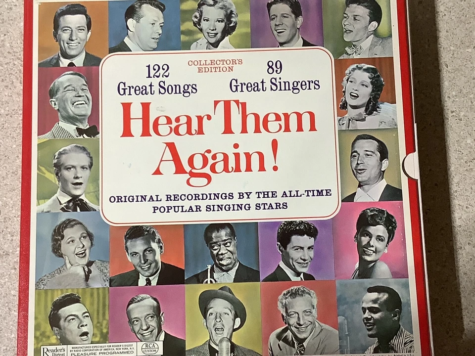 HEAR THEM AGAIN 10 LP Box 122 Great Songs 1968 Readers Digest RCA  - Image 1 of 1