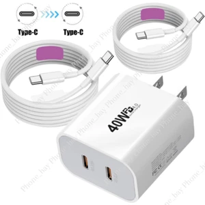 40W USB-C Power Adapter Block For iPhone 15 16 Pro iPad Pro PD Fast Charger Cord - Picture 1 of 14