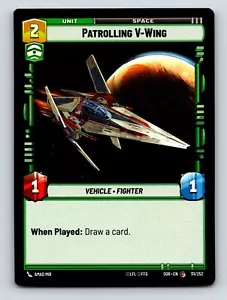 Command Cunning Patrolling VWing Vehicle Fighter Unit Space Draw Card - Picture 1 of 10