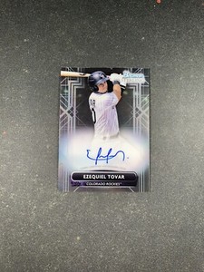 2022 Bowman Sterling Ezequiel Tovar Prospect Auto Autograph #PA-ET Rockies