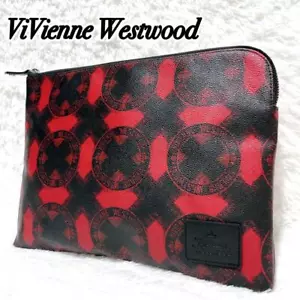 Vivienne Westwood Clutch Bag Pvc Leather Limited Edition VHTF Rare Elegant Style - Picture 1 of 15