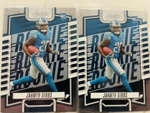 2023 PANINI ABSOLUTE JAHMYR GIBBS BASE ROOKIE CARD Qty For 2 - Picture 1 of 2