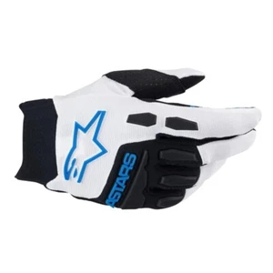 Alpinestars Freeride Long Finger Gloves - Small - White/Bright Blue - Picture 1 of 2