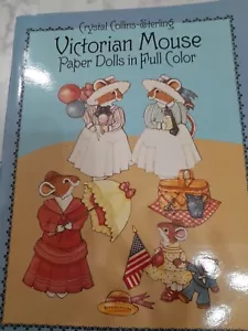 Muñecas de papel sin cortar ratón victoriano cristal Collins-Sterling Dover 1986 - Imagen 1 de 18