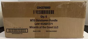 MTG Strixhaven School of Mages Bundle Factory Sealed Case of 6 Bundles A1W2 - Picture 1 of 6