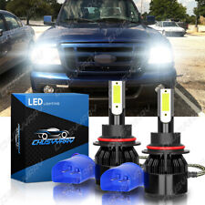 For FORD Ranger 1990-2011 LED Headlight Kit 9007 HB5 6000K White Hi/Lo COB Bulbs