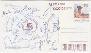 Autogramme Deutsche Fußball Nationalmannschaft aus Cordoba 1978 - Bild 1 von 2