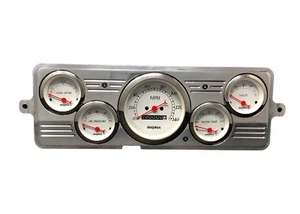 Chevy Car 1939 calibre 5 tablero panel conjunto 39 blanco - Imagen 1 de 10