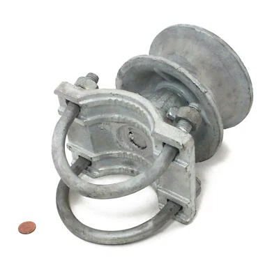 4" Round Post x 2 1/2" Round Gate Frame Steel Cantilever Roller for Sliding Gate — 第 1/3 张图片