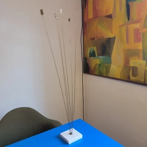 Mid Century Modern Brutalist Wire Kinetic Curtis Jere Style Sculpture  - Bild 1 von 14