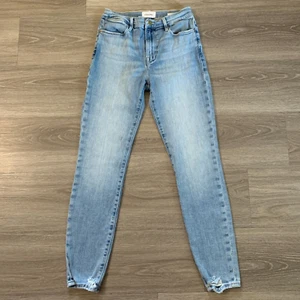 Frame Jeans Womens Size 27 Le High Skinny Distressed Light Wash Denim Stretch - Picture 1 of 14