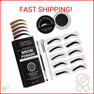 Eyebrow Stamp Stencil Kit - for Waterproof Eyebrows Makeup, Brow Stamp Trio Kit - Picture 1 of 1