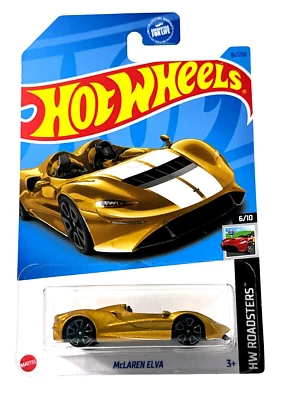 Hot Wheels #82 HW Roadsters McLaren Elva Gold 2023 Foto 1 de 4