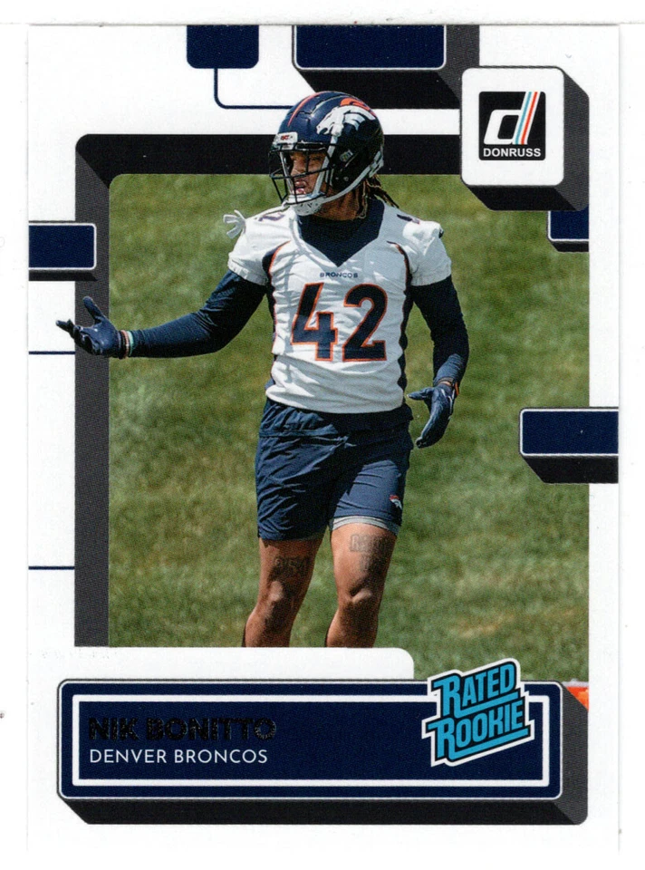 Nik Bonitto RC -  Denver Broncos (NFL) 2022 Donruss Football # 380 MT - Image 1 of 1