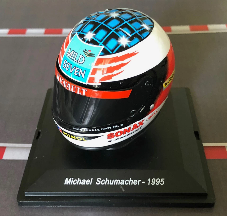 CASCO HELMET AYRTON SENNA 1988 F1 WORLD CHAMPION SPARK 1 5 RARE no MINICHAMPS