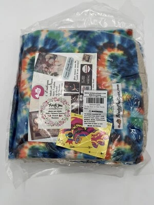 Poncho de asiento de coche para niños Tie Dye Birdy Boutique reversible cálida manta cubierta Foto 1 de 4