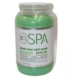 BCL SPA Pedicure Organic Dead Sea Soak - Lemongrass Green Tea- 1 Gallon Size - Picture 1 of 1