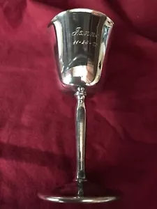 Cáliz de vino Pilgrim Silverplate grabada Jonne - Imagen 1 de 3