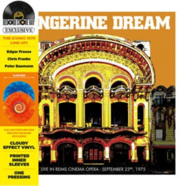 Tangerine Dream -Live Reins Cinema Opera Sep 23 1975 -Orange and Blue Vinyl 2LP - Image 1 of 1