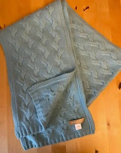 NORDSTROM cabled 100% cashmere scarf - Picture 1 of 3