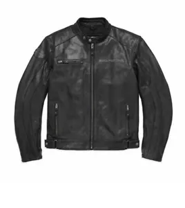 Giacca di pelle da uomo per Harley Davidson BlOUSON PELLE riflettente teschio - Foto 1 di 8