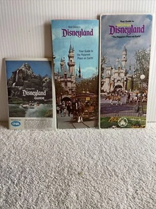 Lot Of 3 Disneyland Guide Walt Disney Productions Pocket Guide 1973,1974,1975 - Picture 1 of 8