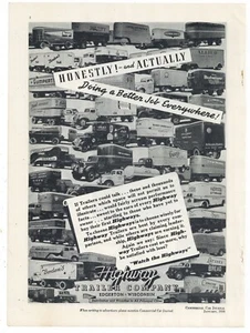 Highway Trailer Co. 1939 Anuncio: Docenas de fotos de remolque: Borden, Carr's, Neptune +++ - Imagen 1 de 1