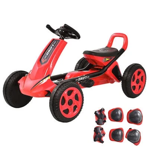 Gokart Go Cart Mit Schutzausrüstung Tretauto 50kg Tretfahrzeug Pedalfahrzeug - Bild 1 von 14