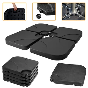 4PZ SUPPORTO OMBRELLONE DA ESTERNO A SBALZO BASE PESI SABBIA RIEMPITO CON ACQUA - Foto 1 di 5