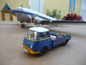 1:43 Schuco 1956-1962 Tempo Matador pianale ribassato LUFTHANSA + codice 3 carico valigie - Foto 1 di 14