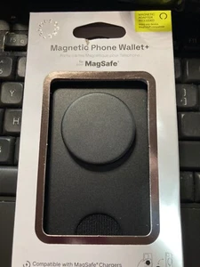 PopSockets Portefeuille Téléphone Magnétique avec Poignée et MagSafe, Magnétique - NOIR - Photo 1 sur 2